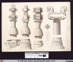Details der Säulen von Persepolis.