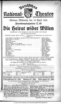 Die Heirat wider Willen