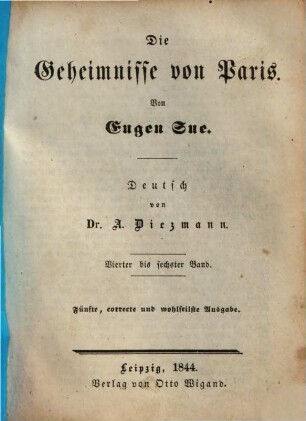 Die Geheimnisse von Paris, 4/6