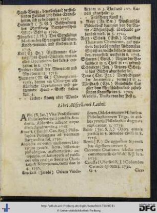 Libri Miscellanei Latini.