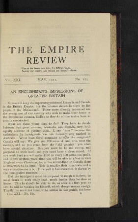 Vol 21. May 1911. No. 124.