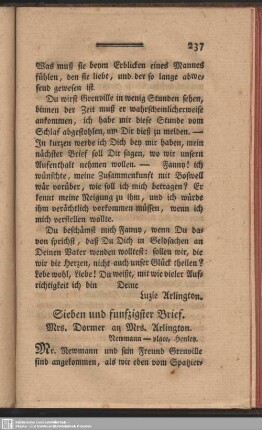 Sieben und funfzigster Brief