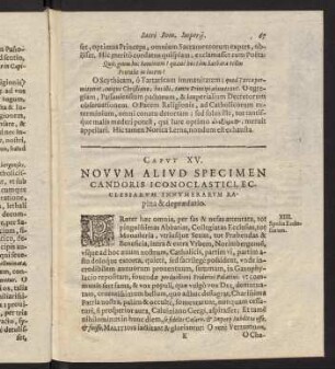 67-76, Caput XV - Caput XVI