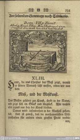 Am siebenden Sonntage nach Trinitatis