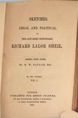 Sketches, legal and political, 1