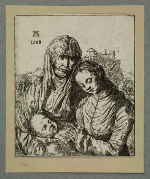 Die heilige Anna Selbdritt mit dem schlafenden Kinde