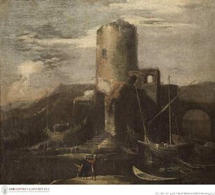 Gestade mit Turmruine