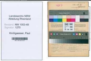 Entnazifizierung Paul Kirchgaesser , geb. 26.07.1899 (Konstrukteur)