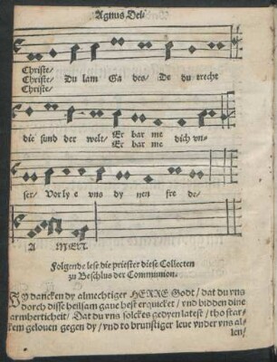 Folgende lese die priester diese Collecten zu Beschlus der Communion.