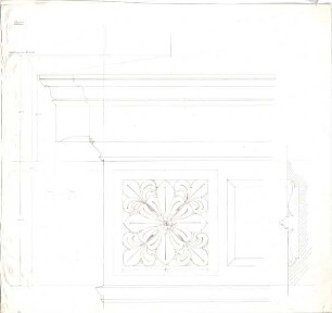 Reiffenstuel, Michael; München, Karlsplatz; Haus Meyer - Brüstung vom 2. OG (Teilansicht, Schnitt)