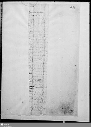 Fragment eines Schriftstücks von Dürers Hand