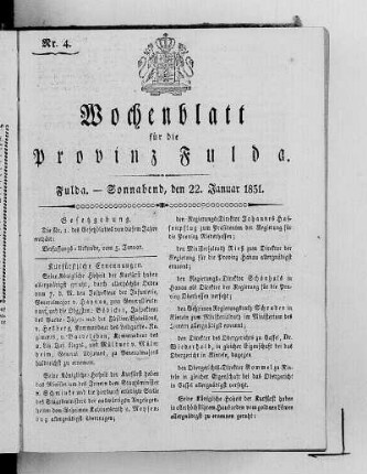 Nr. 4, Ausgabe vom 22. Januar 1831