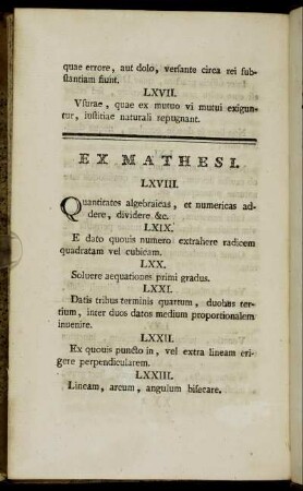 Ex Mathesi.