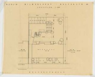 Wohnhaus Nestorstraße 53, Berlin-Wilmersdorf: Lageplan 1:200