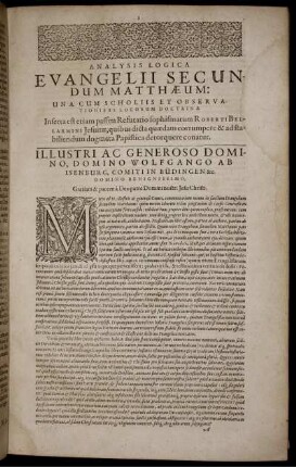 Analysis Logica Evangelii Secundum Matthaeum