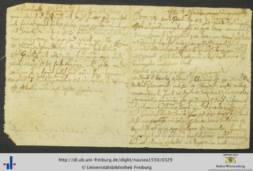 Zettel mit handschriftlichen Ergänzungen