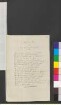 Brief von Westphalen, Engel Christine an Goethe, Johann Wolfgang von