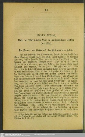 Viertes Kapitel. Unter der Albertinischen Linie im Kurfürstenthum Sachsen