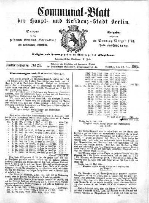 1864,24: No. 24, 12. Juni 1864