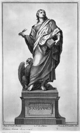 Le statue de' dodici apostoli esistenti nella Basilica Lateranense scolpite da celebri autori, San Giovanni in Laterano, der heilige Johannes