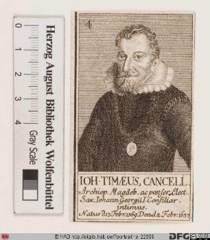 Bildnis Johann Timaeus d. Ä.