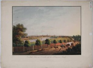 Stadtansicht von Dresden und dem Elbtal