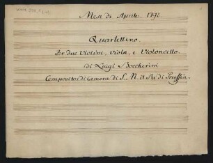 Quartette; vl (2), vla, vlc; e-Moll; G 221; op.44,2