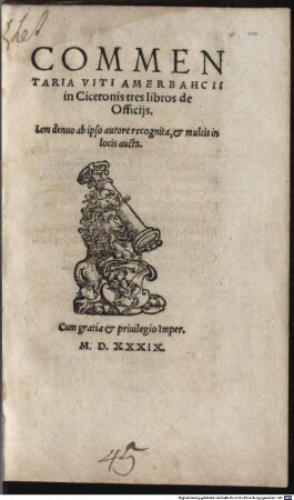 Commentaria in Ciceronis tres libros de officiis