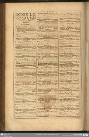 Index Locorum S. Scripturae, In Hoc Opere Fuse Explicatorum
