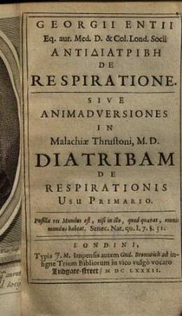 Antidiatribe de respiratione ...