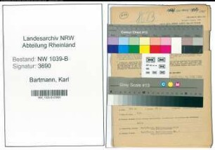 Entnazifizierung Karl Bartmann , geb. 04.08.1910 (Wachtmeister)