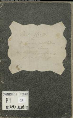 Zivilstandsregister der evangelischen Gemeinde Wehdem, Kreis Lübbecke (GHT 1810) (Gemeinde: Evangelische Gemeinde Wehdem)