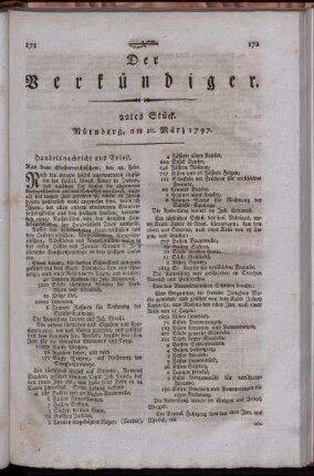 22tes Stück. Nürnberg, am 10. März 1797