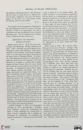 Reviews of recent publications