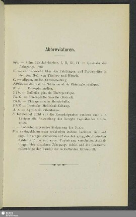 Abbreviaturen