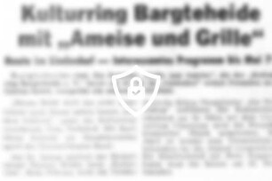 Kulturring Bargteheide mit "Ameise und Grille"