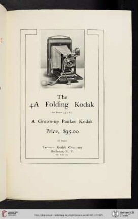 Eastman Kodak Company [The 4A Folding Kodak]