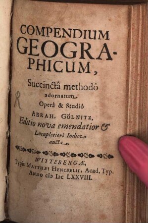 Compendium geographicum