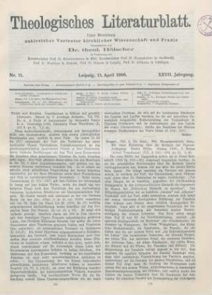 170-171 [Rezension] Bugge, Christian A., Die Haupt-Parabeln Jesu