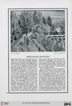 Abrüstung der "Richtungen"