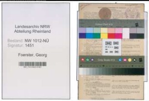 Entnazifizierung Georg Foerster , geb. 31.12.1914 (Kaufm.Angest.)