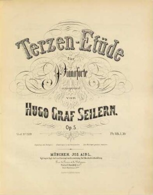 Terzen-Etüde : für Pianoforte ; op. 5