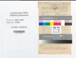 Entnazifizierung Friedrich Loosen , geb. 14.06.1911 (Polizeibeamter)