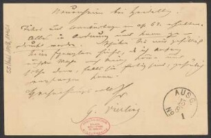 Brief an B. Schott's Söhne : 15.08.1883