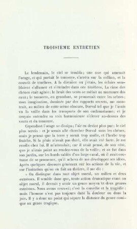 Troisième entretien