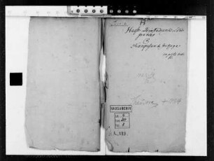 Rechtsstreit zwischen Hessen-Darmstadt und der Landgräfin Theodora v. Hessen-Darmstadt, verheiratete Herzogin v. Guastalla, über Dotalgelder