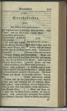LVIII. Sterbelieder