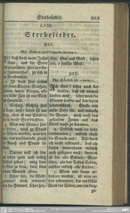 LVIII. Sterbelieder