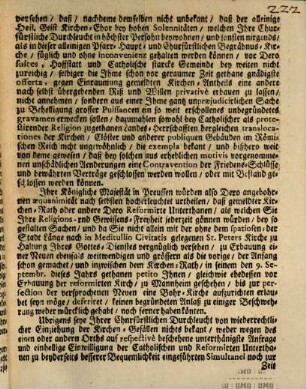 Ihrer Churfürstlichen Durchleucht zu Pfaltz gnädigste Erklährung, so auf die vom Königlichen Preußischen Gesandten zu Heydelberg, Herrn Hecht, gethane Vorstellung demselben den 26. Octobr. 1719 schrifftlich zugestellet worden