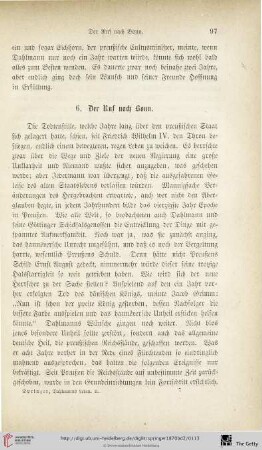 6. Der Ruf nach Bonn